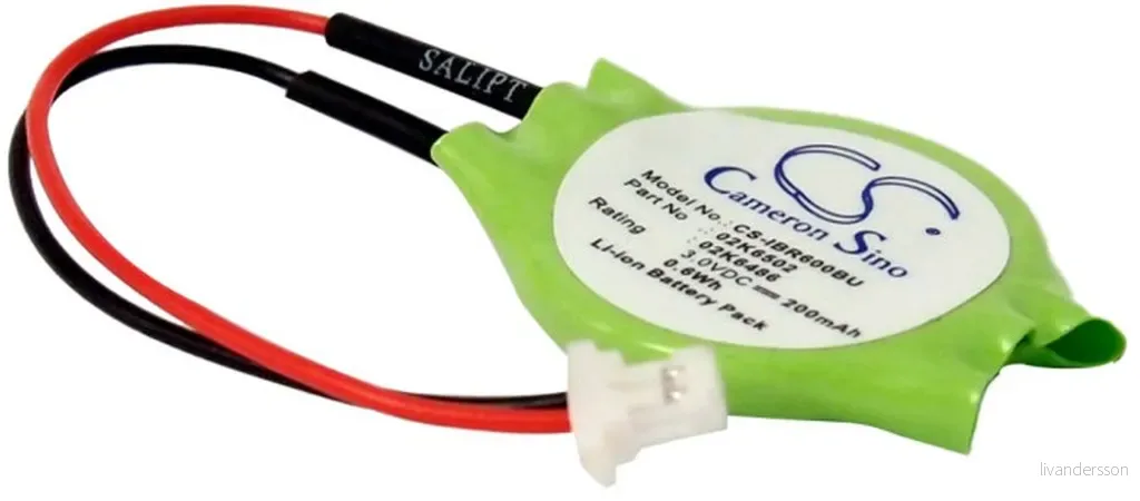 Batteri til Ibm Thinkpad 600 2645-51A, 3.0V, 200 mAh v:2102333