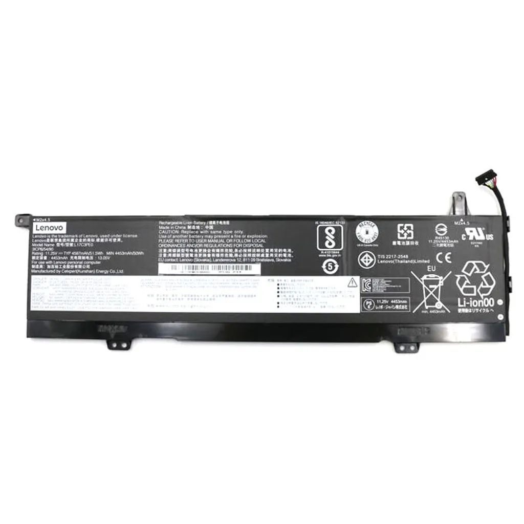 Lenovo 3C bærbar batteri, 51,5 Wh, 11,25 V, Li-ion, L17C3PE0 5B10Q39196 v:7201826 Lenovo 3C bærbar batteri, 51,5 Wh, 11,25 V, Li-ion, L17C3PE0 5B10Q39196 v:7201826