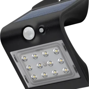 Goobay LED Solcellelampe med bevegelsessensor, 1.5W – Svart v:6754443