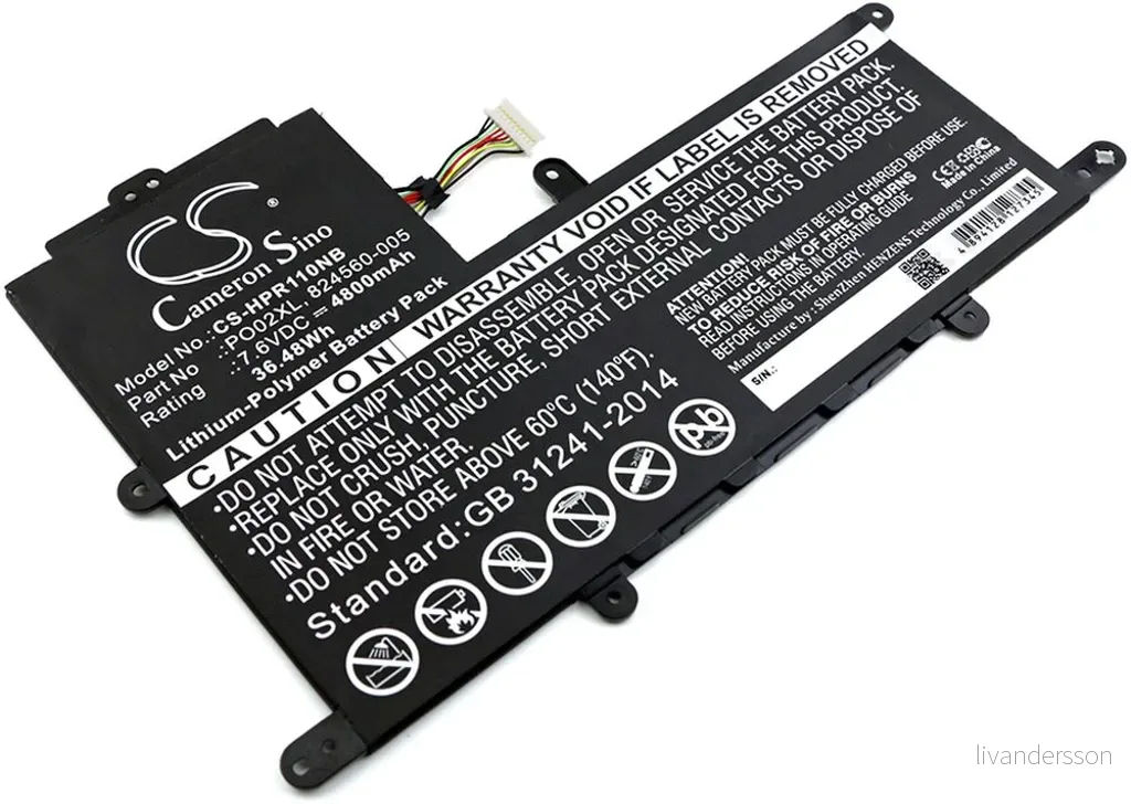Batteri til HP Stream 11-r018tu, 7,6V, 4800mAh v:1025523