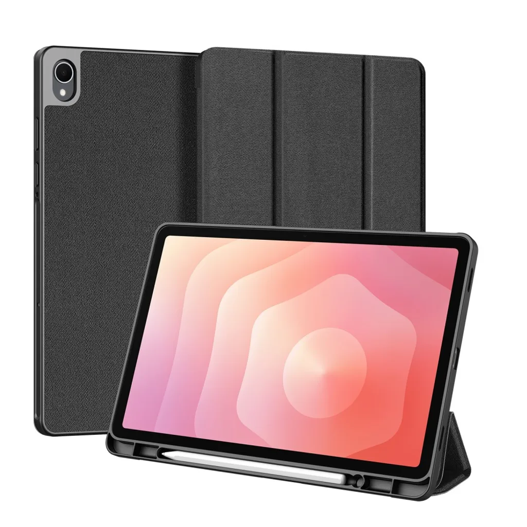 DUX DUCIS etui for Samsung Galaxy Tab S11 med tredelt stativ – svart v:8787148