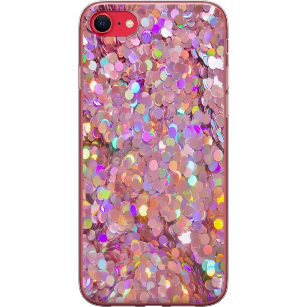 Apple iPhone SE (2020) Gjennomsiktig Telefondeksel Glitter v:3890551