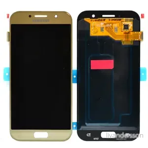 Samsung A5 2017 Komplett LCD & touch – gull – Original v:4460011
