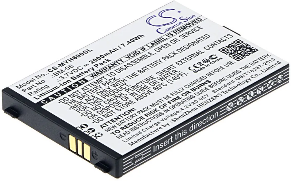 Batteri til BM-06 for Myphone, 3.7V, 2000 mAh v:6441433