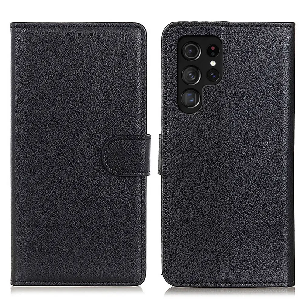 Samsung Galaxy S22 Ultra 5G premium lommebokdeksel – Svart v:6429749