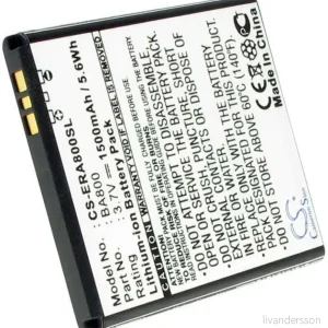 Batteri til Sony Ericsson Arc HD, 3.6V (3.7V), 1500 mAh v:5318928 Batteri til Sony Ericsson Arc HD, 3.6V (3.7V), 1500 mAh v:5318928