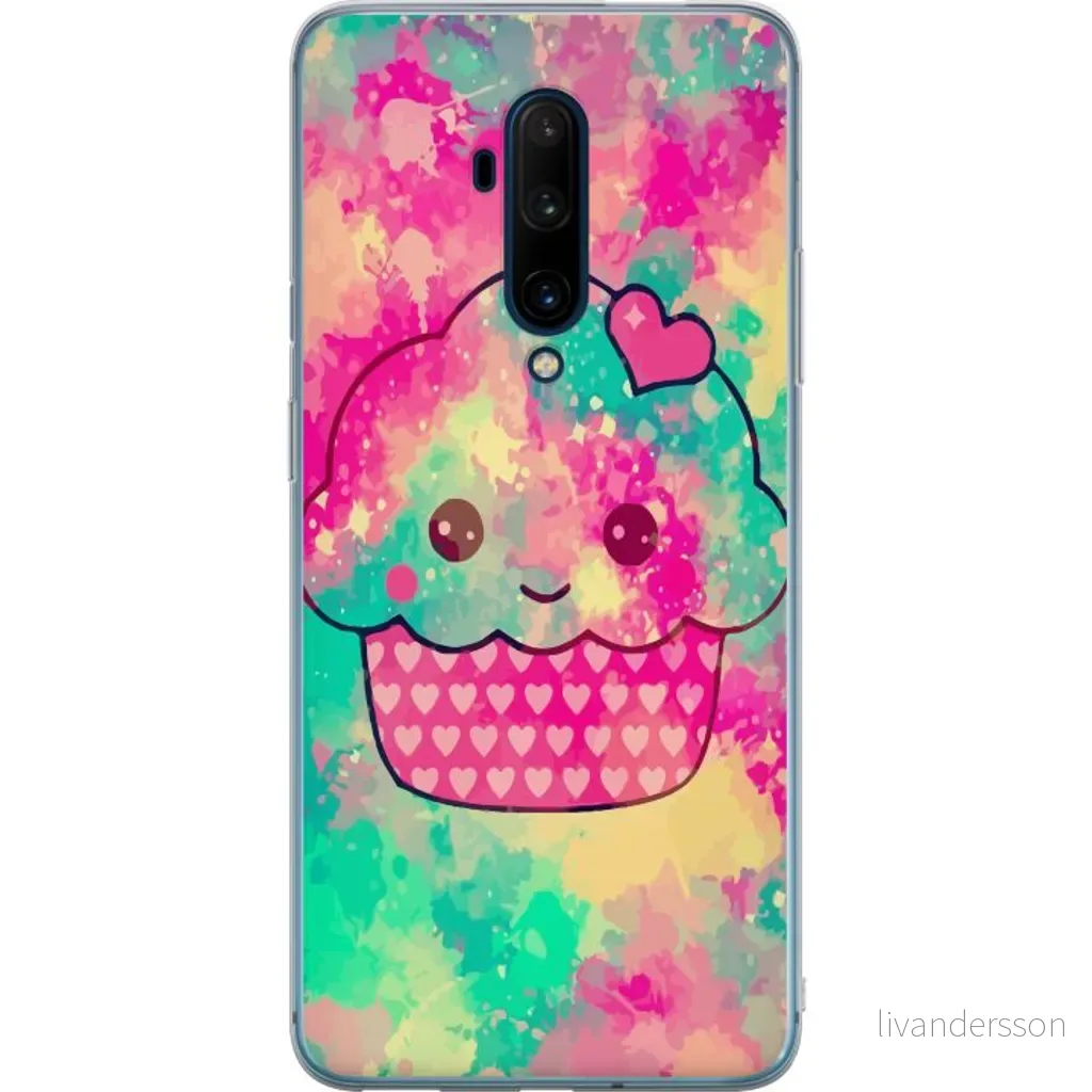 OnePlus 7T Pro Gjennomsiktig Telefondeksel Cupcake v:6233397