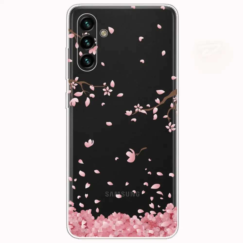 Samsung Galaxy A13 5G/A04s 4G TPU deksel – Falling Flowers v:7889038