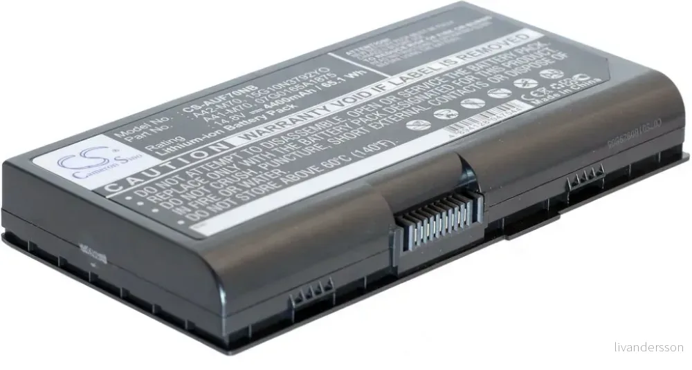 Batteri til Asus M70vc, 14.8V, 4400 mAh v:5213088
