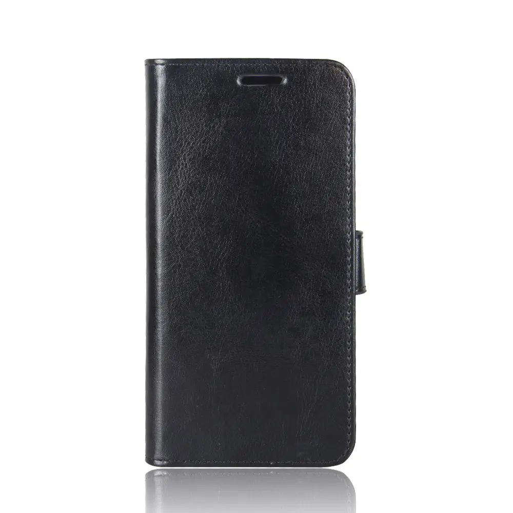 Crazy Horse Etui i Kunstlær for Samsung Galaxy A10 – Svart v:6293319