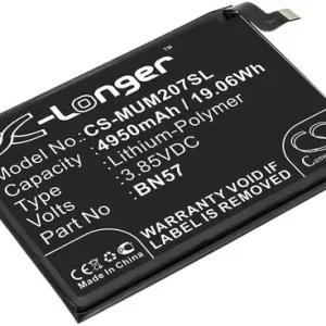 Batteri til Poco X3 NFC, 3.85V, 4950 mAh v:6041749
