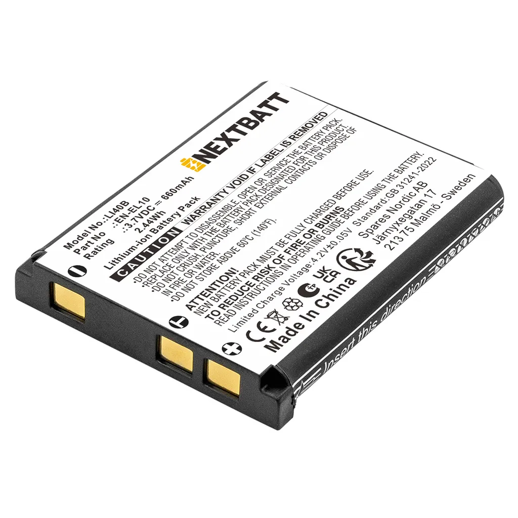 Batteri til Olympus Stylus 750, 3.7VV, 660mAh v:8617437