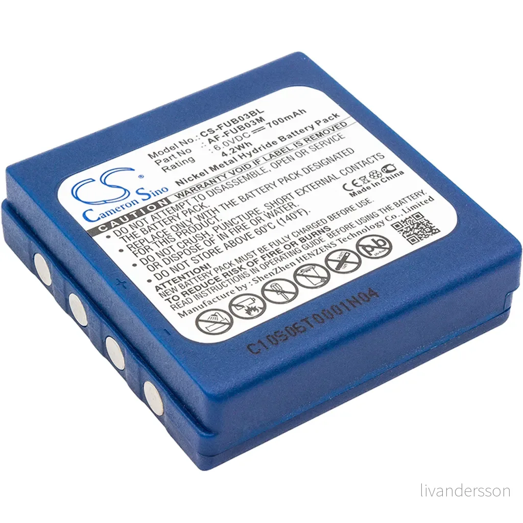 Batteri til Hbc FUB 3A, 6.0V, 700 mAh v:6418689