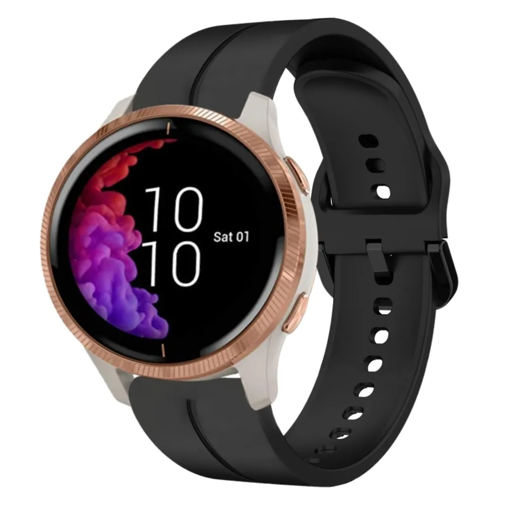Garmin Venu Klokkereim i Silikon – Svart v:3652722