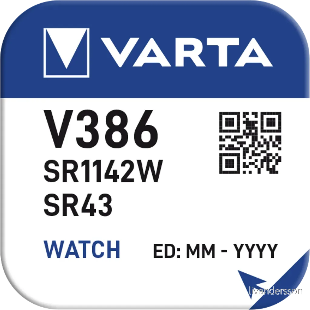 301 (Varta), 1.5V v:2984510 301 (Varta), 1.5V v:2984510