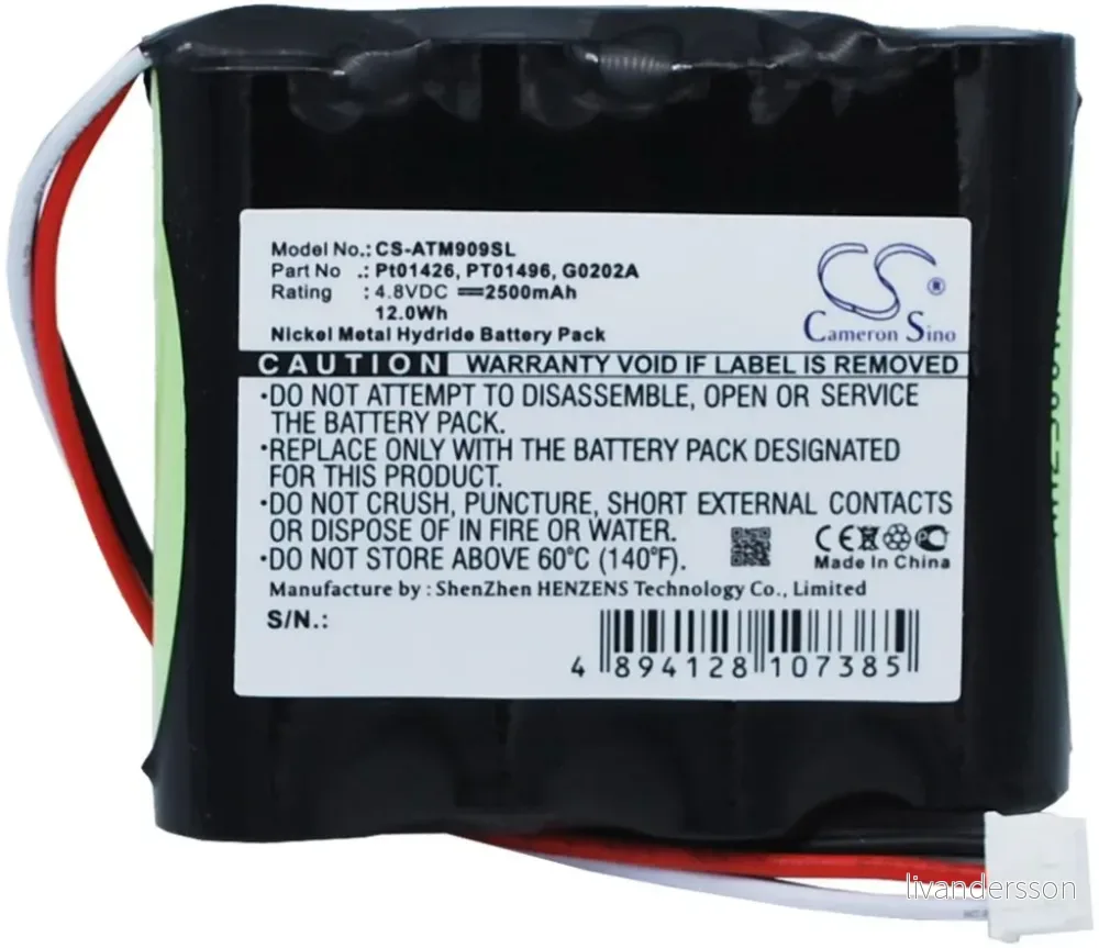 Batteri til Anritsu MS2720T, 4,8V, 2500mAh v:3810332