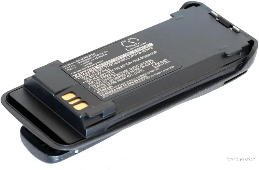 Batteri til Motorola MotoTRBO DP3601, 7.5V, 1800 mAh v:1298867