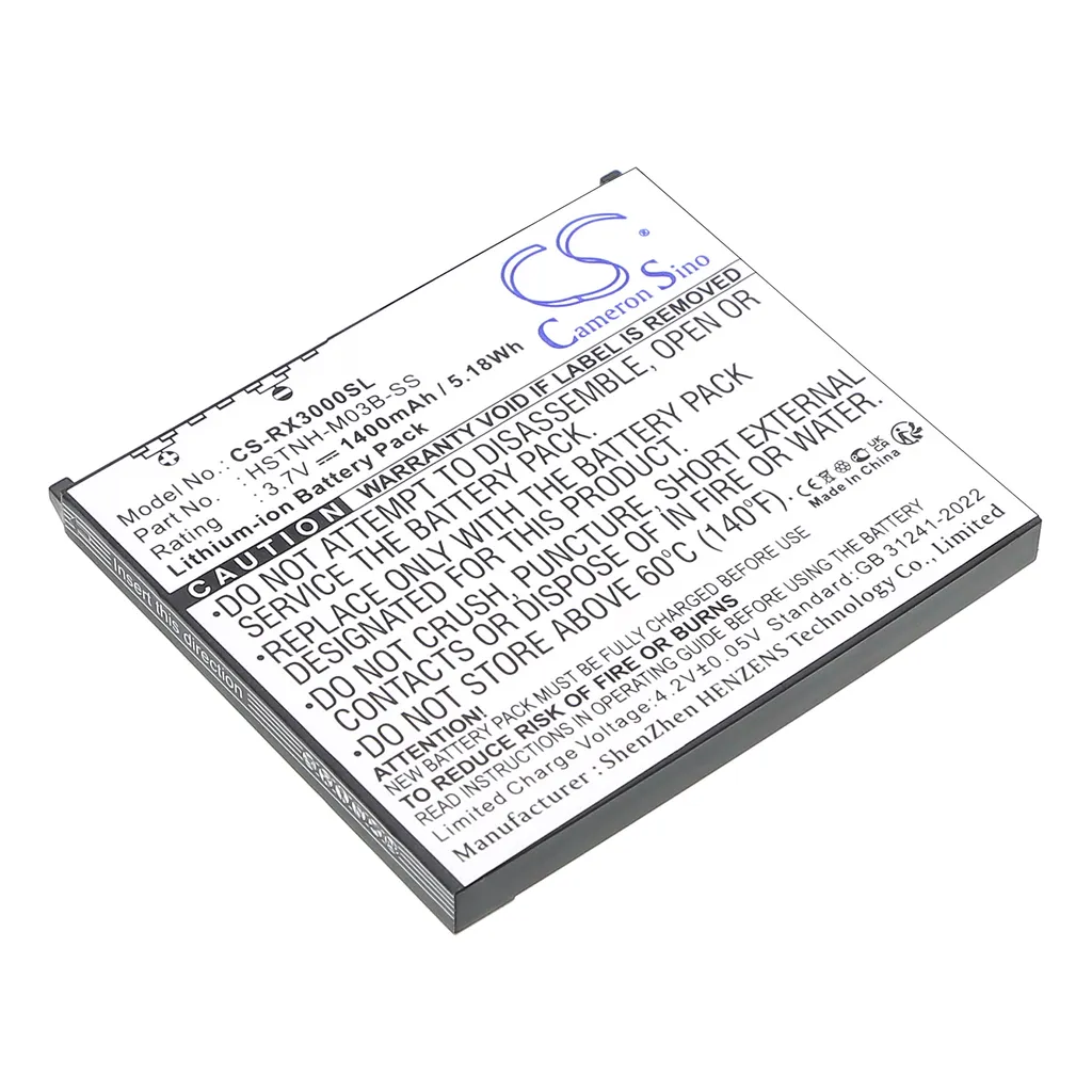 Batteri til 35H00042-00 for HP, 3,7V, 1400 mAh v:1582613 Batteri til 35H00042-00 for HP, 3,7V, 1400 mAh v:1582613
