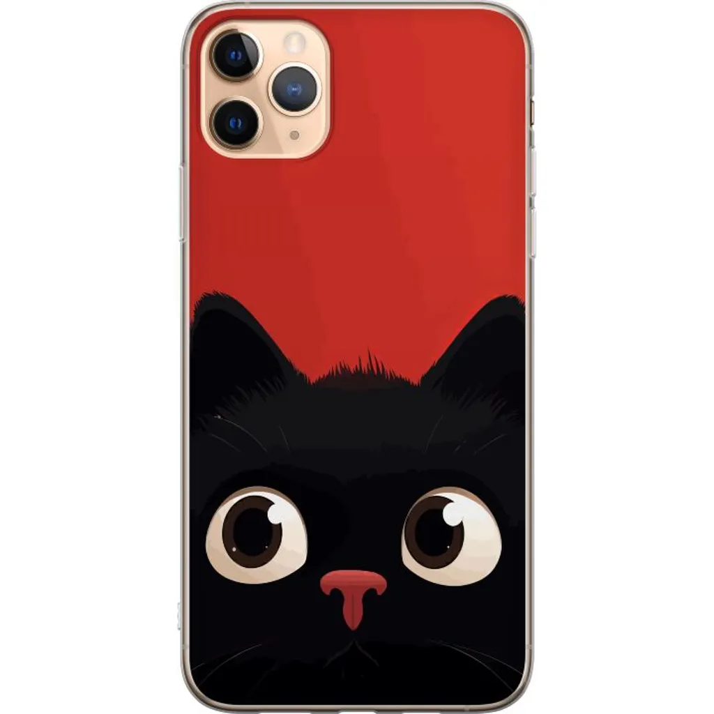 Apple iPhone 11 Pro Max Gjennomsiktig Telefondeksel Busig Katt v:7477546