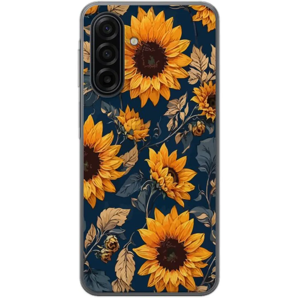 Samsung Galaxy A17 5G Gjennomsiktig Telefondeksel Solrosor v:4455150