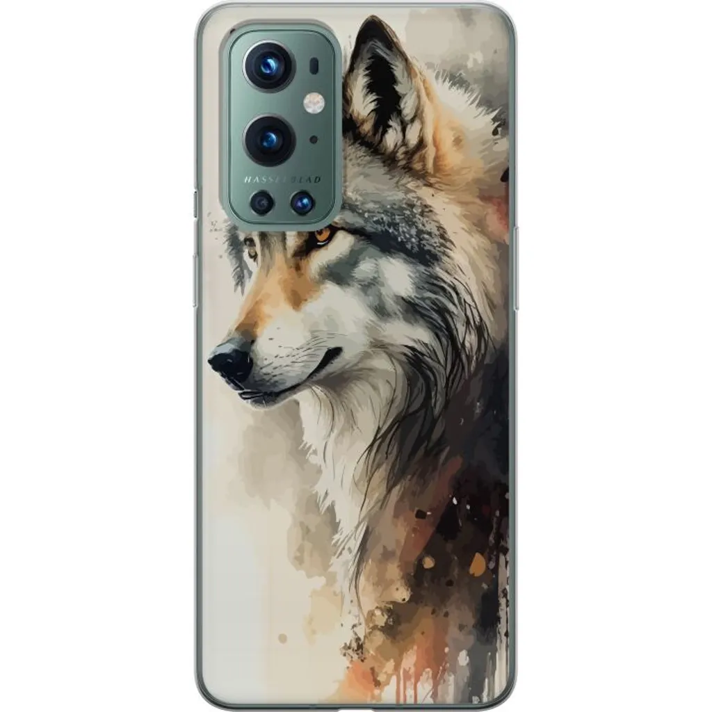 OnePlus 9 Pro Gjennomsiktig Telefondeksel Varg v:9413498