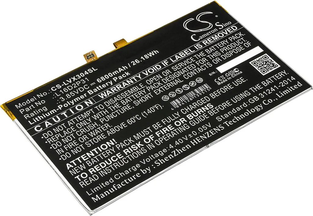 Batteri til Launch X431 PRO3S Scan Tool, 3,85V, 6800mAh v:6873984