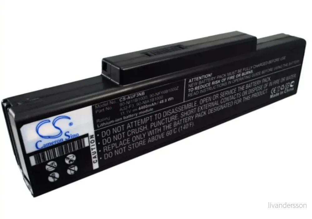 Batteri til Asmobile S62JM, 11.1V, 4400 mAh v:1205405