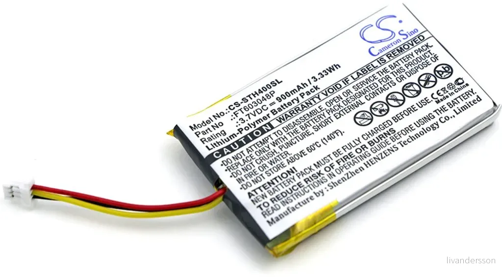 Batteri til Stealth 500, 3,7V, 900mAh v:8277458