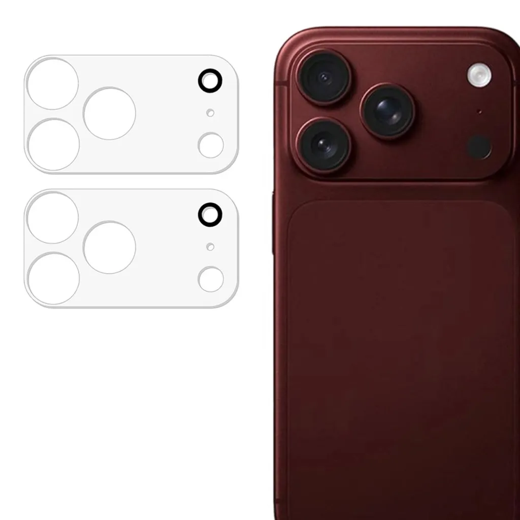 iPhone 18 Pro linsebeskytter herdet glass, 2-pakning – gjennomsiktig v:3026410