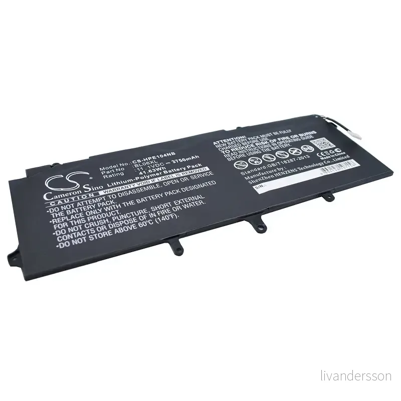 Batteri til Hp EliteBook Folio 1040 G2 (M0D16AA), 11.1V, 3750 mAh v:3239588