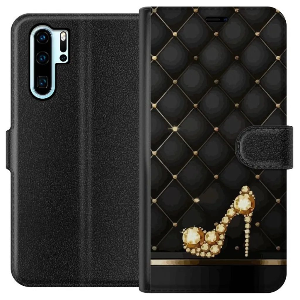 Huawei P30 Pro Sort Lommebokdeksel Lyxig Sko v:8660243