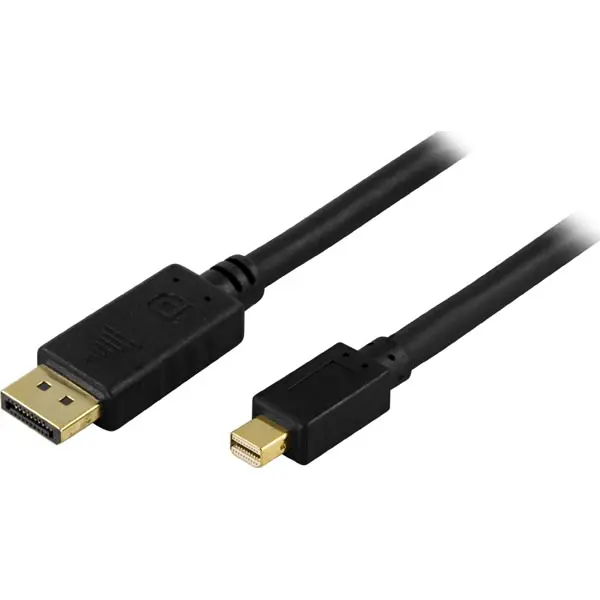 DELTACO DisplayPort til Mini DisplayPort skjermkabel – Svart v:7538447