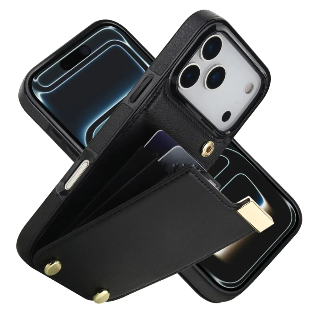 iPhone 17 Pro Max Deksel med Kortholder – Svart v:7105903