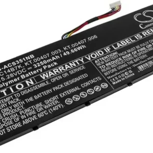 Batteri til Acer Spin 5 SP515-51GN-80A3, 15.28V, 3250 mAh v:8021686