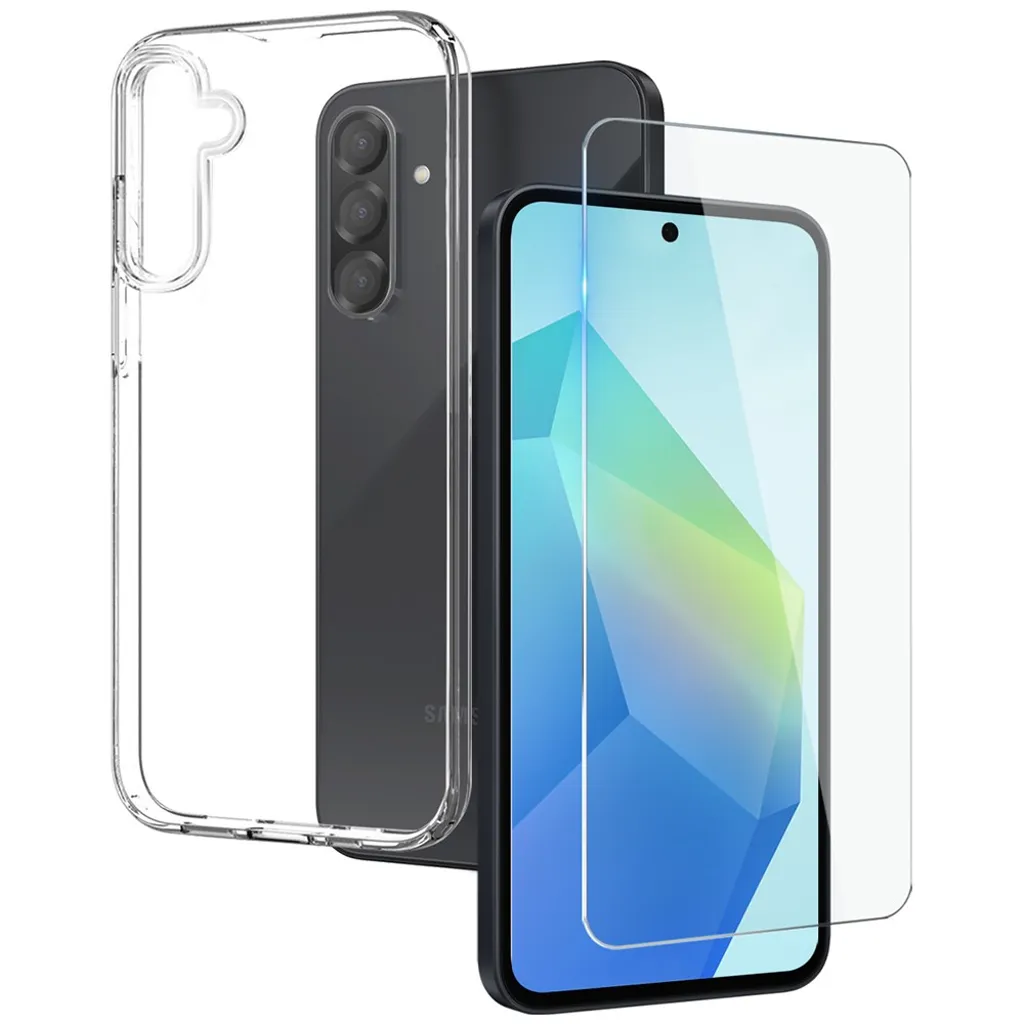 NORTHJO Samsung Galaxy A56 5G Deksel & Skjermbeskytter – Gjennomsiktig v:8966184