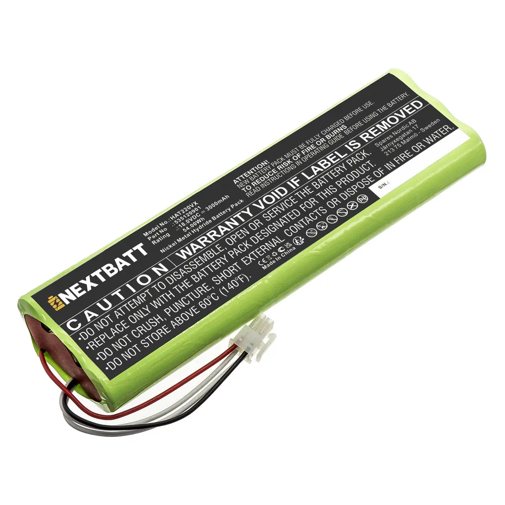 Batteri til 540 05 96-01 for Husqvarna, 18V, 3000mAh v:7488939 Batteri til 540 05 96-01 for Husqvarna, 18V, 3000mAh v:7488939