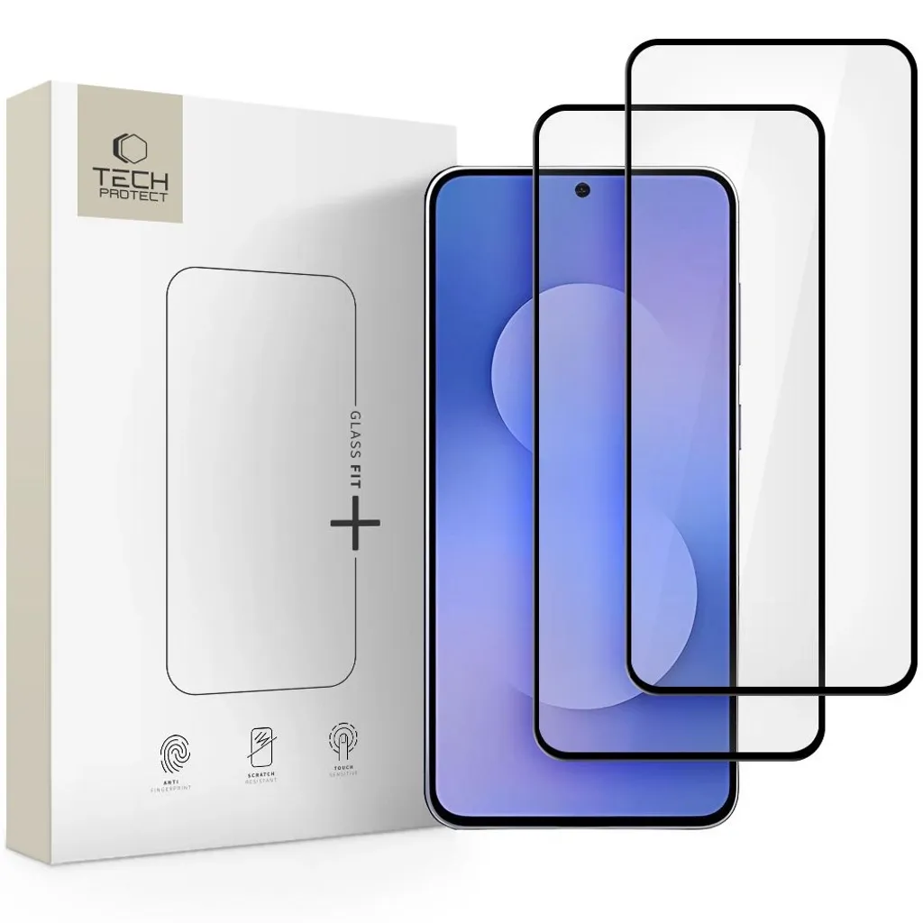 Tech-Protect Glass Fit+ 2-pack Skjermbeskytter till Samsung Galaxy S25 FE v:2111562 Tech-Protect Glass Fit+ 2-pack Skjermbeskytter till Samsung Galaxy S25 FE v:2111562