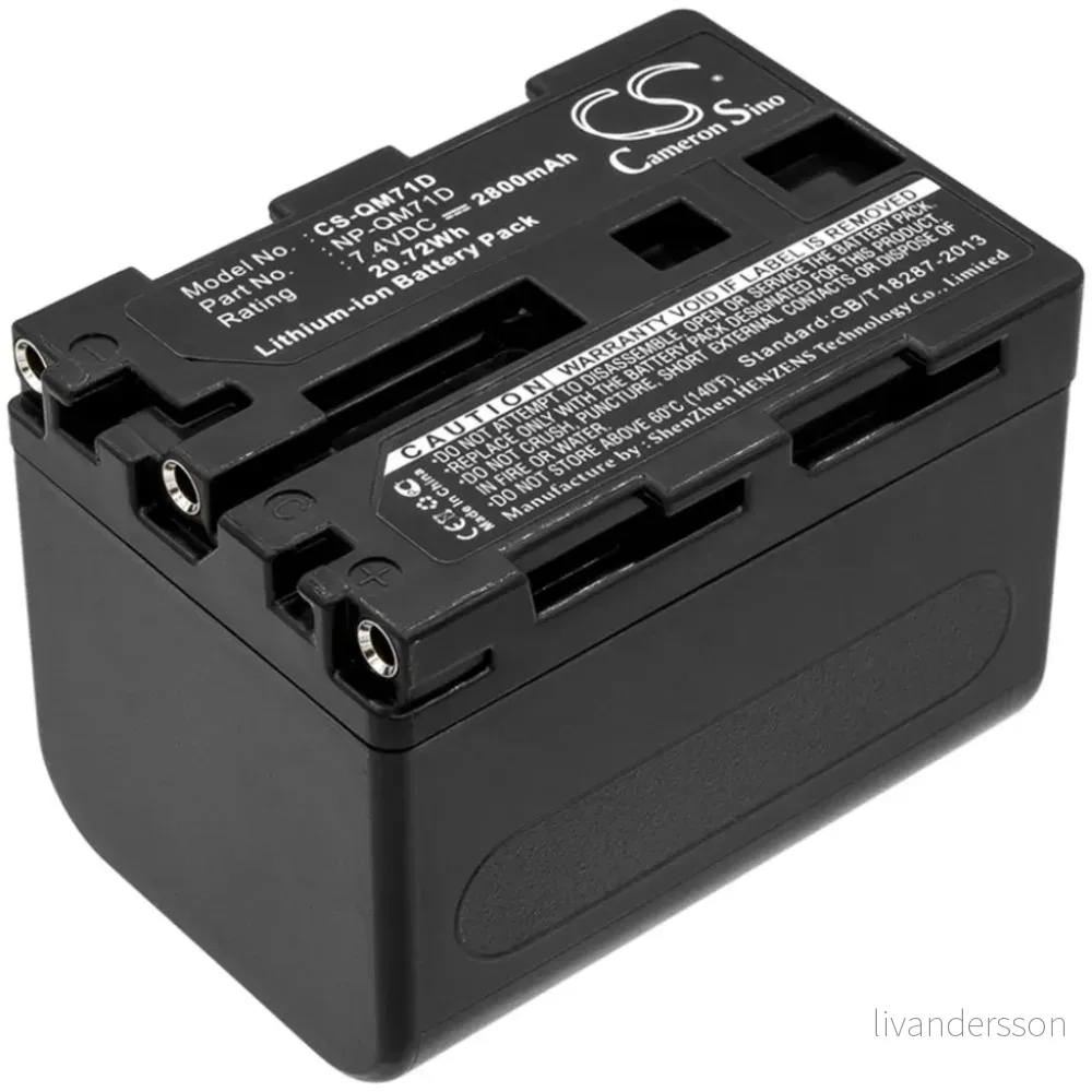 Batteri til Sony DCR-TRV730, 7,4V, 2800mAh v:8765568