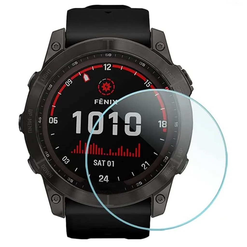 Garmin Fenix 7/7 Pro/Quatix 7/7Pro skjermbeskytter 0,3 mm 2,5D v:9177498 Garmin Fenix 7/7 Pro/Quatix 7/7Pro skjermbeskytter 0,3 mm 2,5D v:9177498