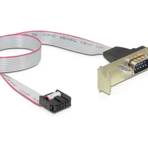 Delock lavprofilsporbrakett – 1 x seriell pinlayout 1:1 v:4277813 Delock lavprofilsporbrakett – 1 x seriell pinlayout 1:1 v:4277813